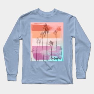 Lesbeachin' Cute Lesbian Flag Beach Pun Long Sleeve T-Shirt